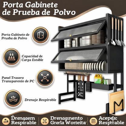 Escurridor 2 Pisos Tapa Sobre Lavaloza: Seca, protege y ahorra espacio