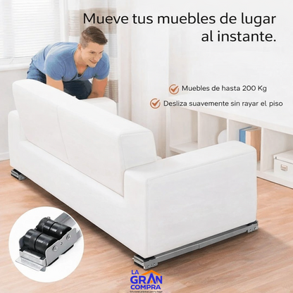 Soporte de Peso Con Ruedas Ajustables