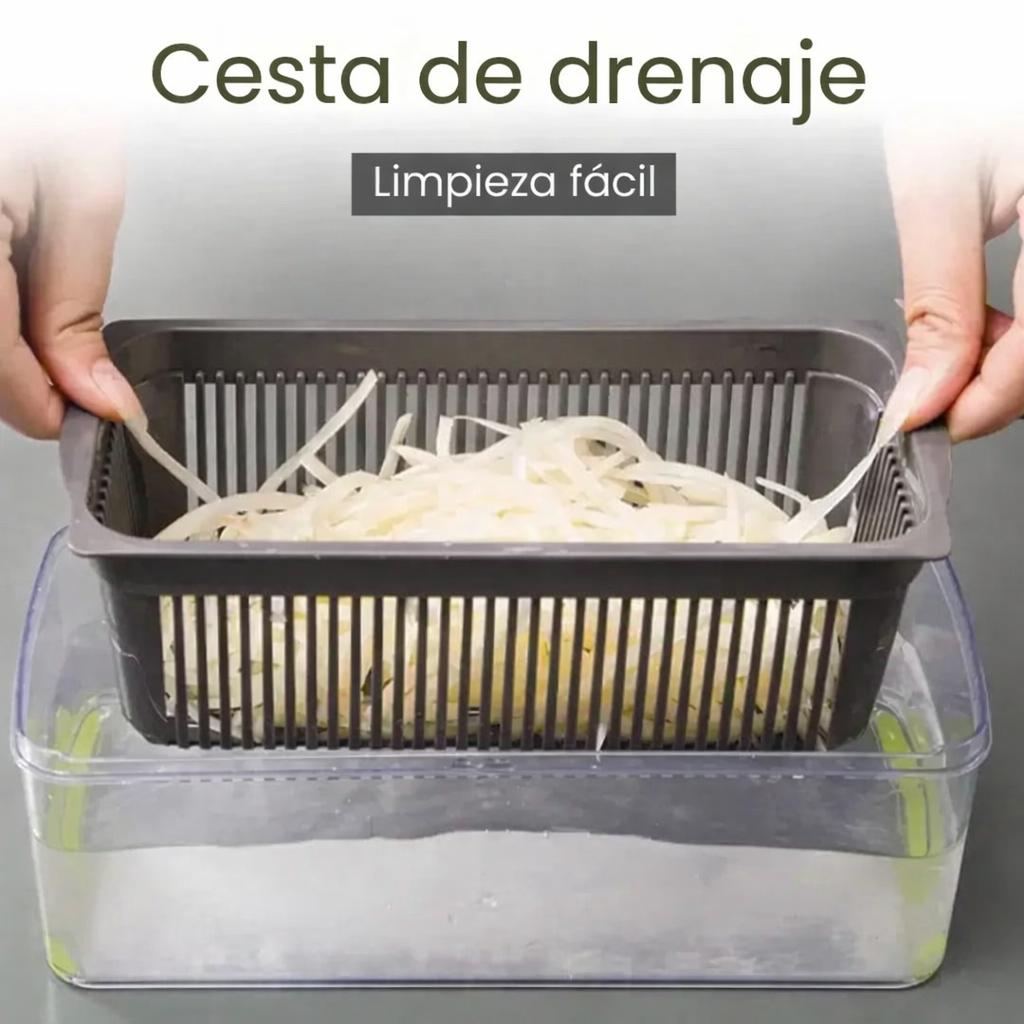 Cortador y Rebanador de Verduras Multifuncional 16 en 1