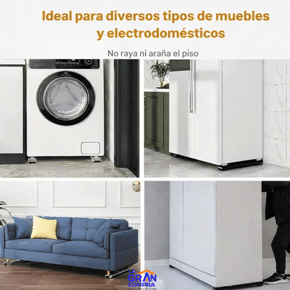 Soporte de Peso Con Ruedas Ajustables