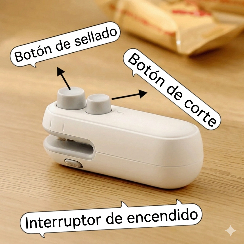 Mini sellador de envases portátil USB