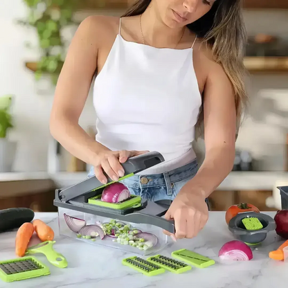 Cortador y Rebanador de Verduras Multifuncional 16 en 1
