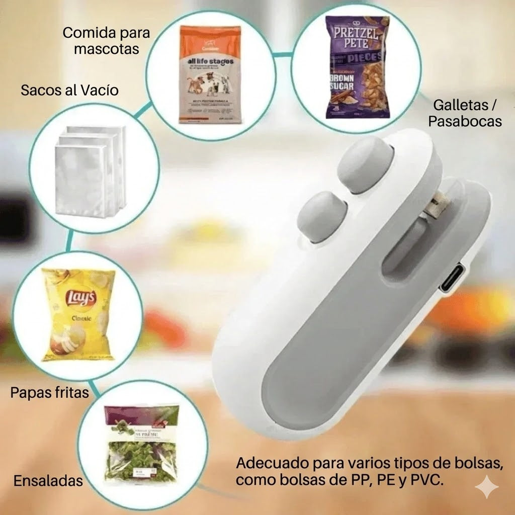 Mini sellador de envases portátil USB
